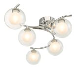 Nakita 6lt Semi Flush Polished Chrome With Clear/Opal Glass - Image 3