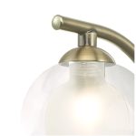 Nakita Wall Light Antique Brass With Clear/Opal Glass - Image 4
