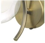 Nakita Wall Light Antique Brass With Clear/Opal Glass - Image 5