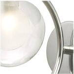 Nakita Wall Light Polished Chrome With Clear/Opal Glass - Image 5