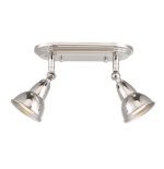 Nathaniel 2lt Plate Spotlight Polished Nickel