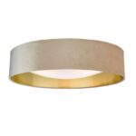 Nysa 3lt Flush Velvet Taupe Shade 60cm