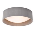 Nysa 2lt Flush Grey Faux Silk 40cm