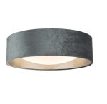 Nysa 2lt Flush Velvet Dark Grey Shade 40cm