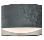 Nysa 2lt Flush Velvet Dark Grey Shade 40cm - Image 4
