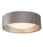 Nysa 2lt Flush Velvet Mink Shade 40cm