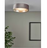 Nysa 2lt Flush Velvet Mink Shade 40cm - Image 5