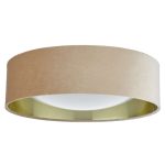 Nysa 2lt Flush Velvet Taupe Shade 40cm - Image 3