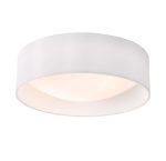 Nysa 2lt Flush White Faux Silk 40cm