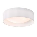 Nysa 2lt Flush White Faux Silk 40cm