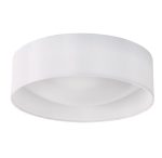 Nysa 2lt Flush White Faux Silk 40cm - Image 3