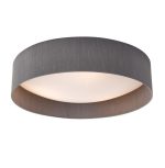 Nysa 3lt Flush Grey Faux Silk 60cm
