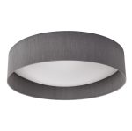 Nysa 3lt Flush Grey Faux Silk 60cm - Image 3