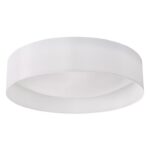 Nysa 3lt Flush White Faux Silk 60cm - Image 3