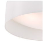 Nysa 3lt Flush White Faux Silk 60cm - Image 4