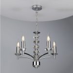 Oleana 5lt Pendant Polished Chrome Crystal - Image 5