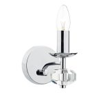 Oleana Wall Light Polished Chrome Crystal