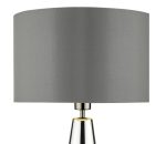 Pablo Table Lamp Black Chrome Smoked Glass With Shade - Image 4