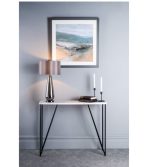 Pablo Table Lamp Black Chrome Smoked Glass With Shade - Image 6