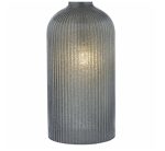 Pamplona Dual Light Table Lamp Grey Glass With Shade - Image 3