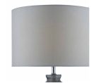 Pamplona Dual Light Table Lamp Grey Glass With Shade - Image 4