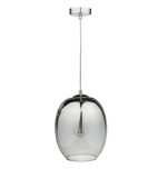 Patrice 1lt Pendant Silver Glass - Image 3