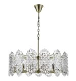 Porthos 15lt Pendant Antique Brass Glass - Image 5