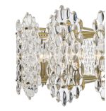 Porthos 15lt Pendant Antique Brass Glass - Image 2