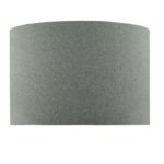 Pyramid Grey Linen Drum Shade 35cm