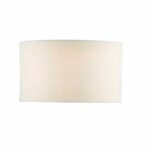 Pyramid White Linen Drum Shade 35cm