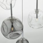 Quinn 6lt Cluster Pendant Smoked & Clear Glass - Image 5