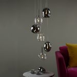 Quinn 6lt Cluster Pendant Smoked & Clear Glass - Image 7