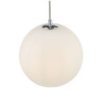 Ryce Pendant Polished Chrome Opal Glass - Image 3