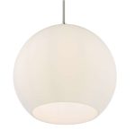 Ryce Pendant Polished Chrome Opal Glass - Image 4