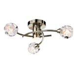 Seattle 3lt Semi Flush Antique Brass