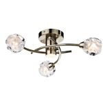 Seattle 3lt Semi Flush Antique Brass