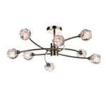 Seattle 8lt Semi Flush Antique Brass