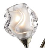 Seattle 2lt Wall Light Antique Brass Glass - Image 4