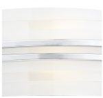 Sector Small Wall Light Frosted Glass Polished Chrome LED - Image 5