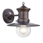 Sedgewick Outdoor Wall Light Bronze Glass IP44