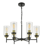 Abel 6lt Pendant Satin Black Glass - Image 3