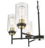 Abel 6lt Pendant Satin Black Glass - Image 4