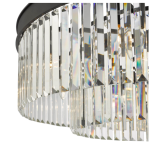 Celeus 8lt Chandelier Anthracite & Crystal - Image 3