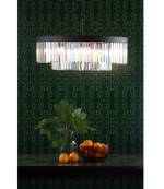 Celeus 8lt Chandelier Anthracite & Crystal - Image 5