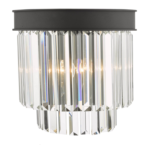 Celeus 2lt Wall Light Anthracite & Crystal
