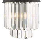 Celeus 2lt Wall Light Anthracite & Crystal - Image 3