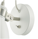 Frederick Single Wall Spotlight White Satin Chrome - Image 3