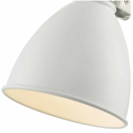 Frederick Single Wall Spotlight White Satin Chrome - Image 2