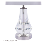 Laura Ashley Humby Touch Table Lamp Crystal & Polished Nickel With Shade - Image 2
