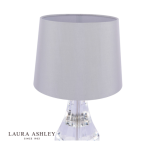 Laura Ashley Humby Touch Table Lamp Crystal & Polished Nickel With Shade - Image 4